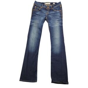 BKE Addison Boot Jeans Womens 26 Medium Wash Bootcut Stretch Embroidered Denim